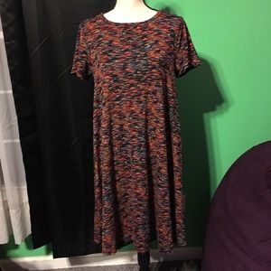 Multicolored Lularoe carly dress